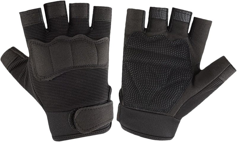 GREUS Kids Tactical Half Finger Riding Bike Gloves Anti-Slip Military Outdoor Training Cycling Camo Sports Gloves for Boys 8-10 - Image 1